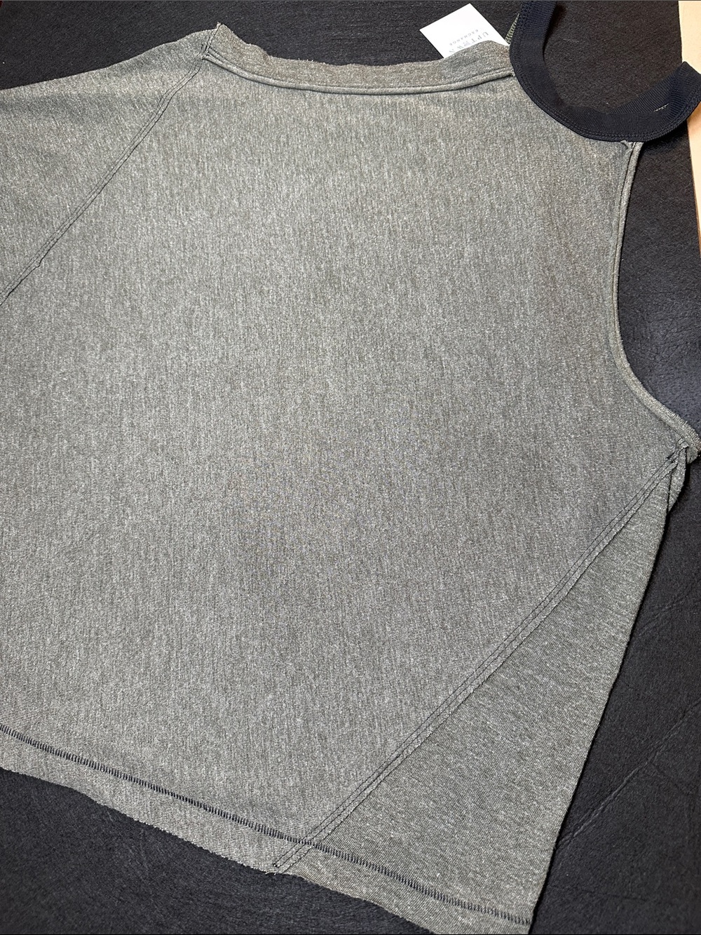 We the Free Gray tank sleeveless top handkerchief napkin style Large L - Picture 2 of 5